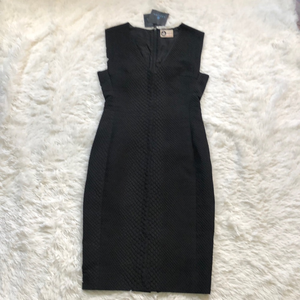 Lanvin Paris NWT Black Robe Textured Midi Dress 🔥 🖤